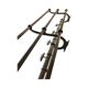 Brass coat and hat rack