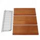 Original String shelving unit / Kajsa & Nisse Strinning / teak / mid-century modern design / black / 75x80x30cm