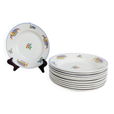 6 Assiettes creuses Moulin des Loups & Hamage - Orchies
