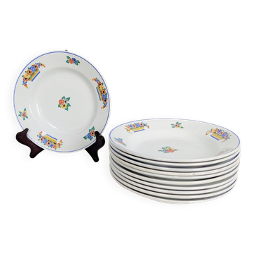 6 deep plates Moulin des Loups & Hamage - Orchies