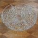 Plat apéritif vintage en verre moulé