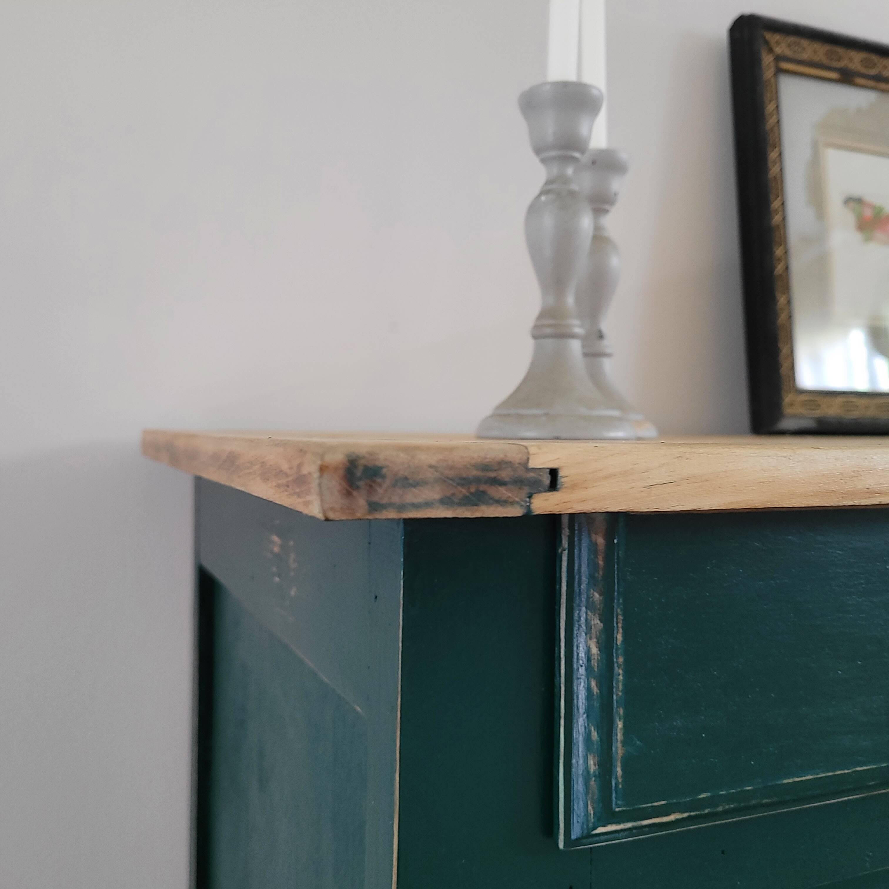 Green patinated Parisian sideboard