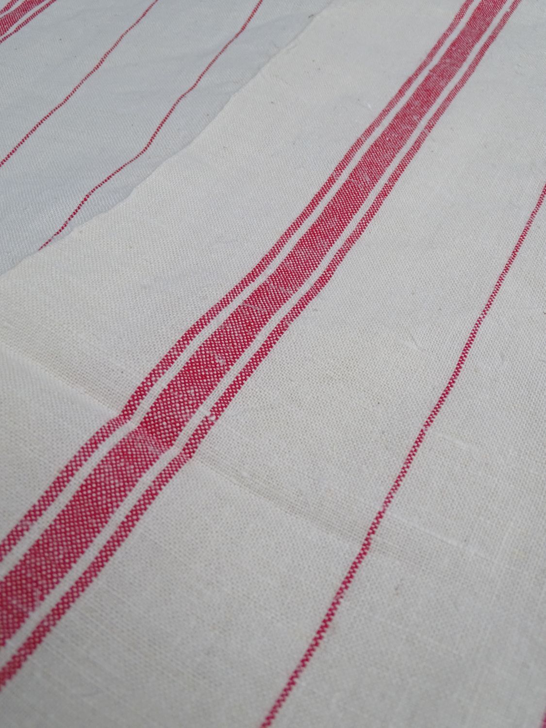 Lot of two old linen towels - Bragard Etiquette in Epinal - circa 1920-1930