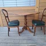 Pair of antique scroll chairs