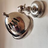 Adjustable brushed metal spotlight - articulated headlight lamp