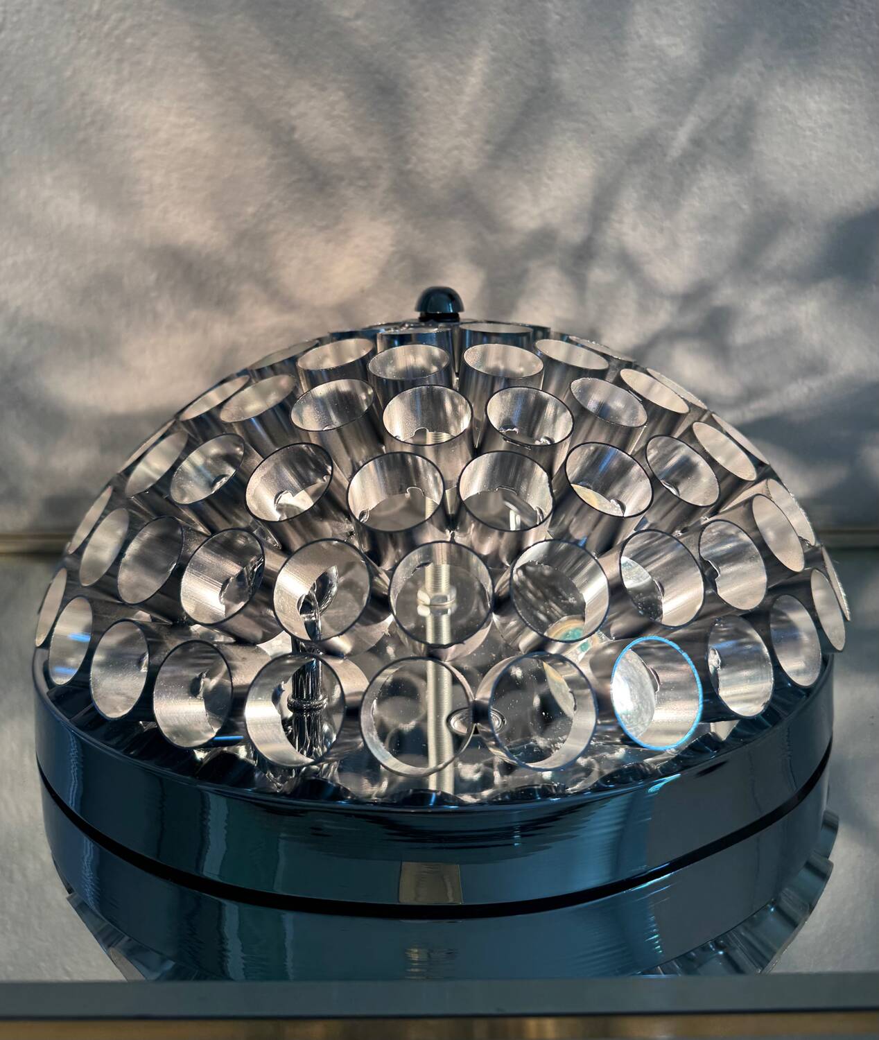 Plafonnier design aluminium années 2000