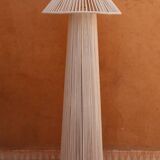 Lampadaire chapeau blanc cassé en coton