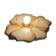 Metal floral lamp to pose La Samaritaine 1970