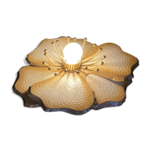 Lampe florale en métal à poser la Samaritaine 1970