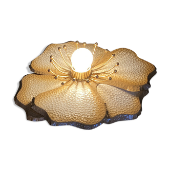 Metal floral lamp to pose La Samaritaine 1970