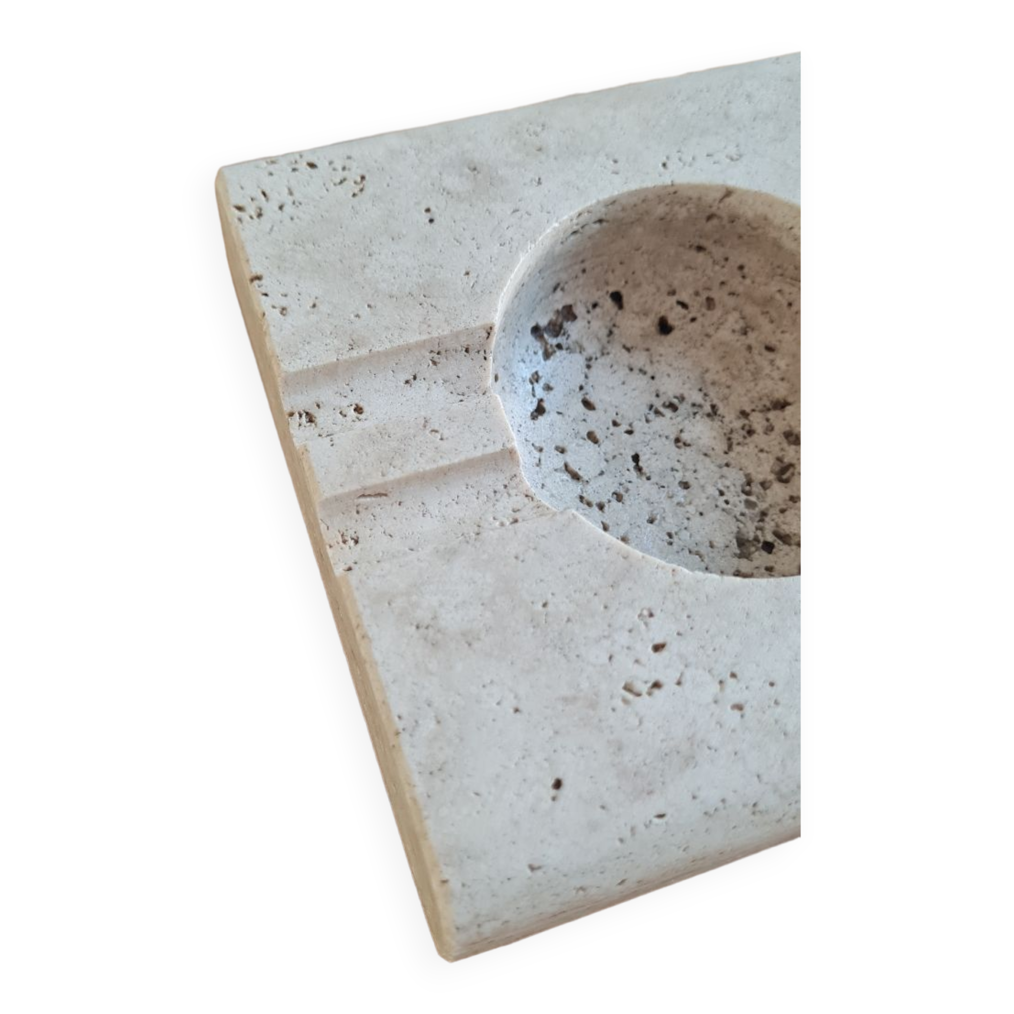 Travertine ashtray
