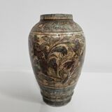 Early 20th century Persian Qajar dynasty pottery vases / bowl / bottle / 1900s