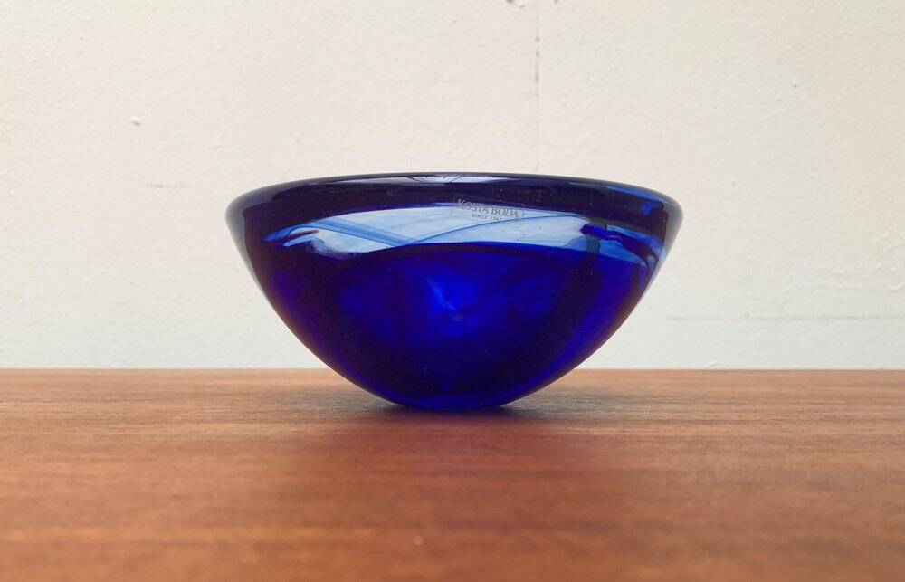 Vintage Swedish glass bowl by Kosta Boda