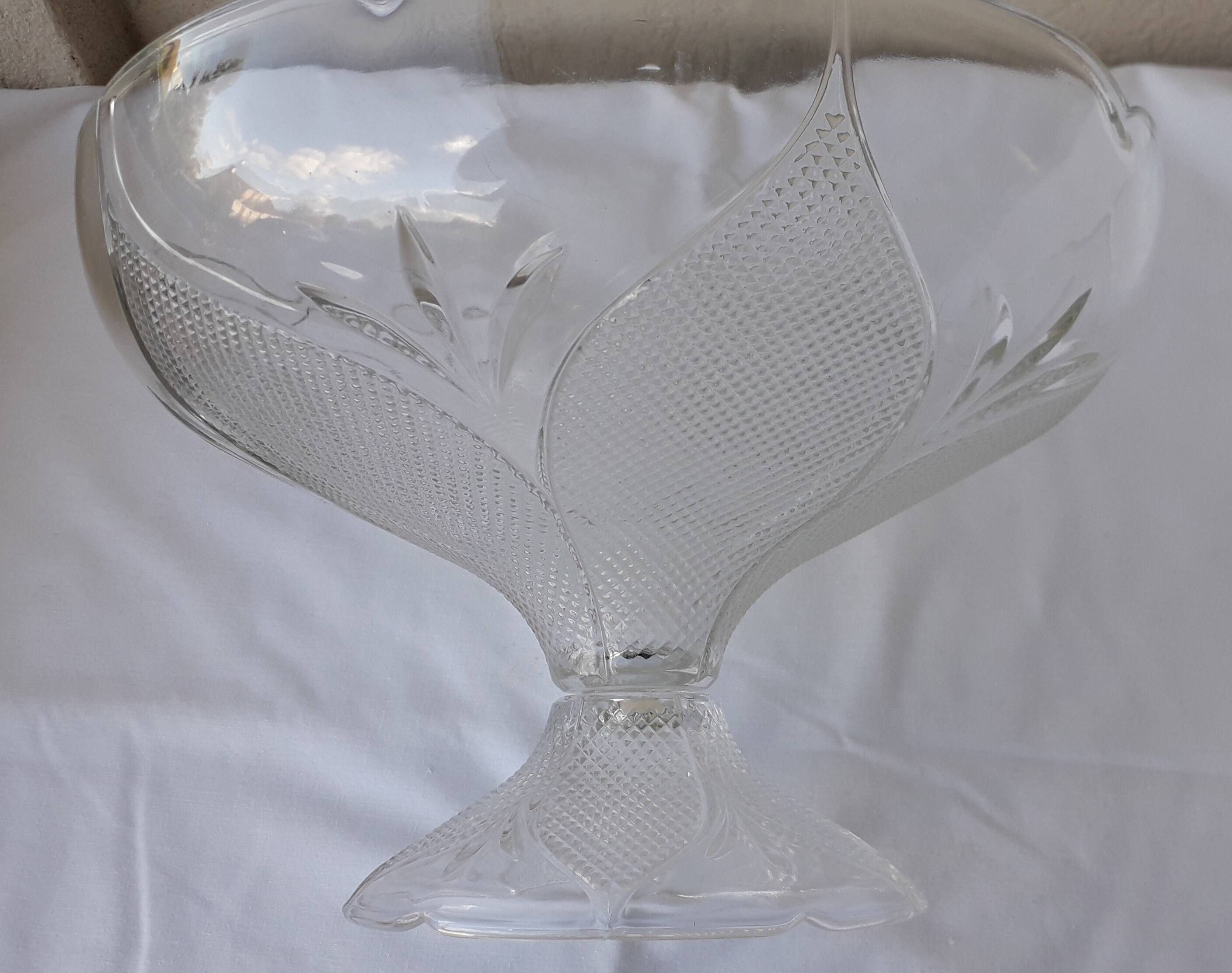 Coupe sur pied en verre