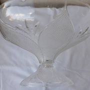 Glass footed bowl