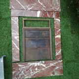Fireplace in red marble from Languedoc