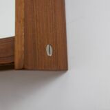 Mirror and its console in mahogany. 1970s.