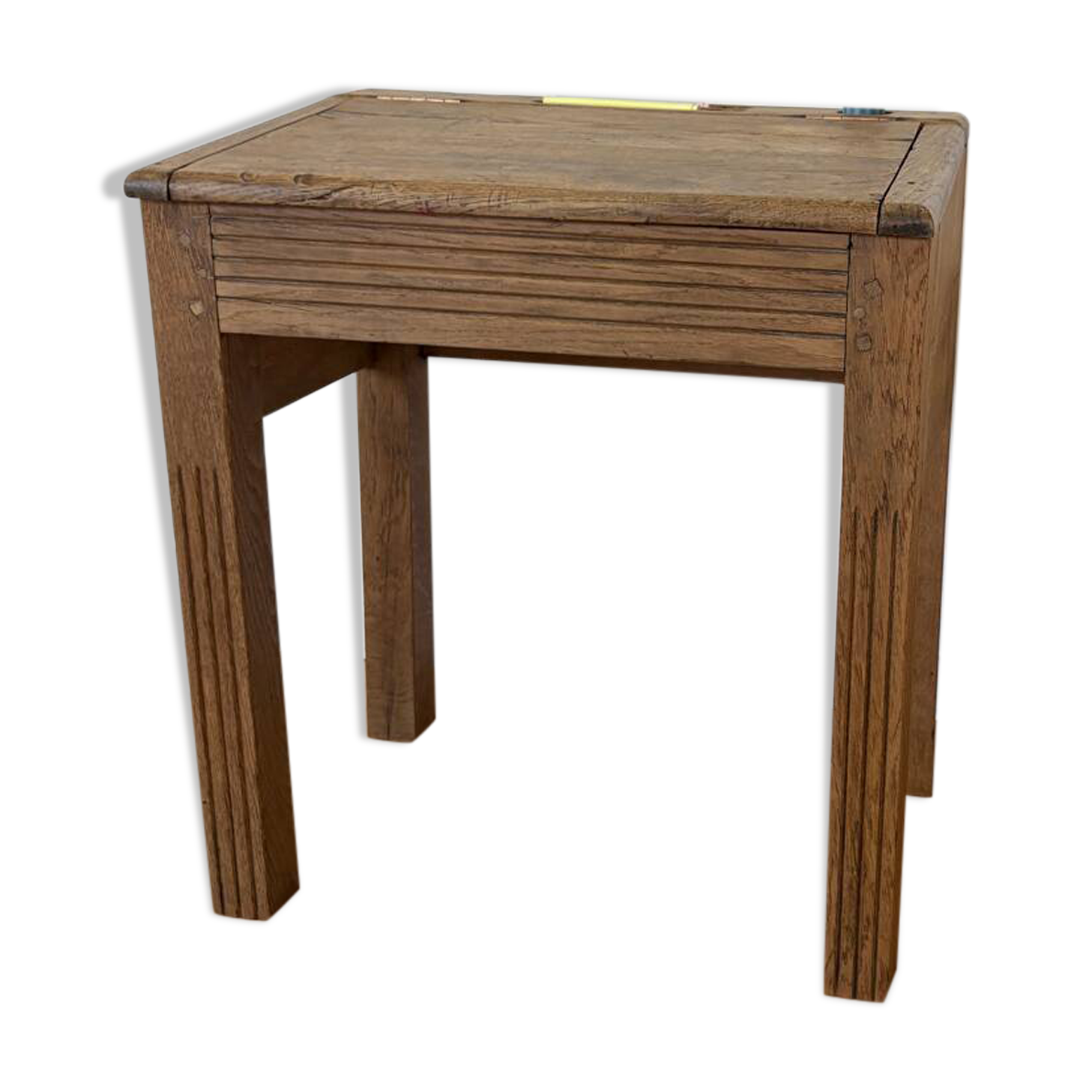 Solid oak school desk