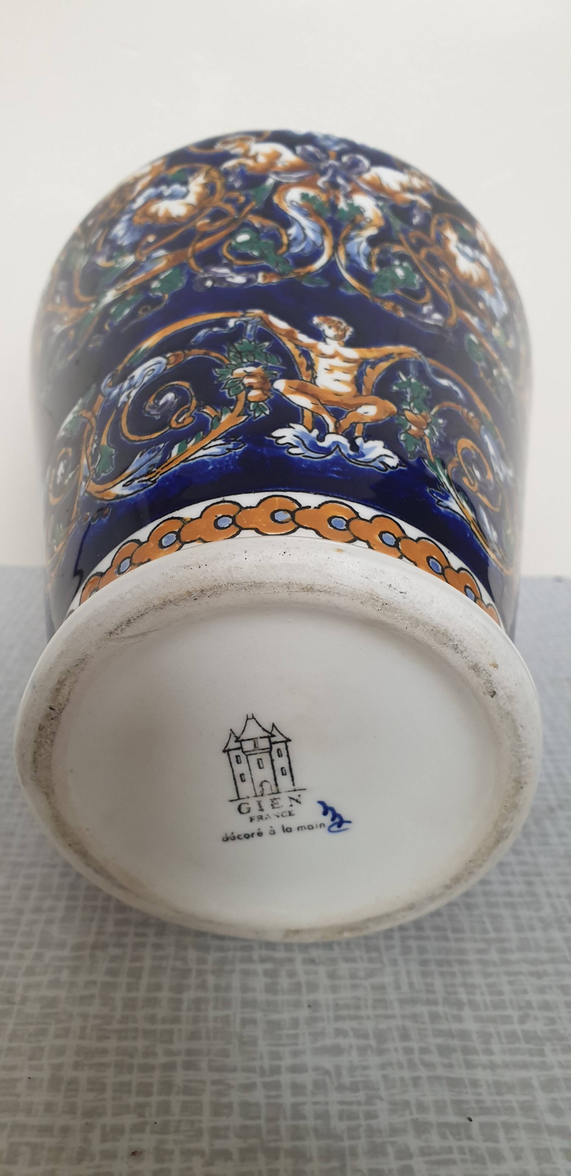 Large amphora vase GIEN