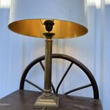 Jansen style brass table lamp