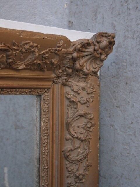 Mirror in time Golden stucco restoration 126x212cm