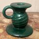 Saint-Clément green ceramic candlestick, 1950s