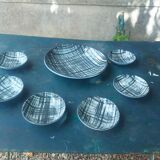 vintage ceramic couppelles and dish , Pornic