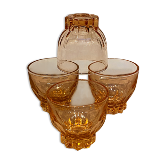 Set de 4 verres vintage