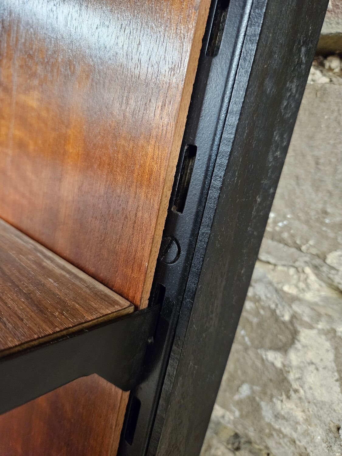 Bookcase cabinet modular shelves vintage 1970