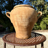 Ancient terracotta pottery jar from the 19th century