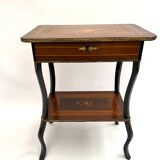 Side table with Napoleon III marquetry