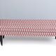 Pair of Benches with Red Patterned Fabric Upholstery, Italy