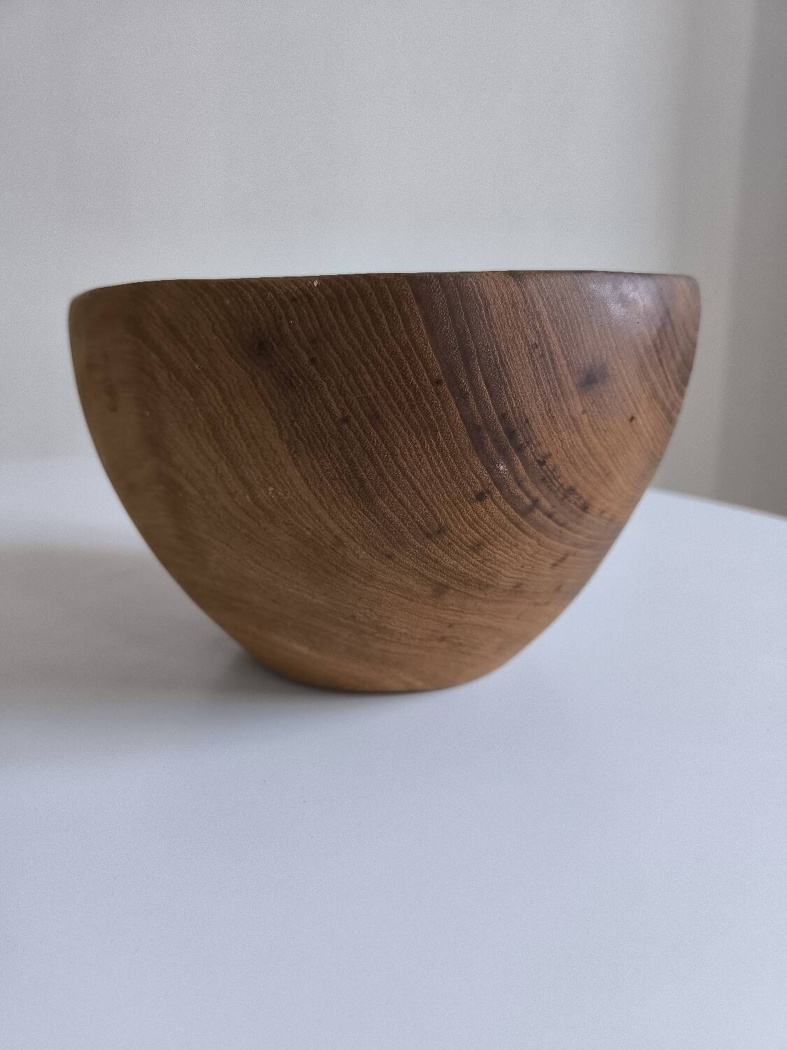 Olive wood salad bowl from the 50s