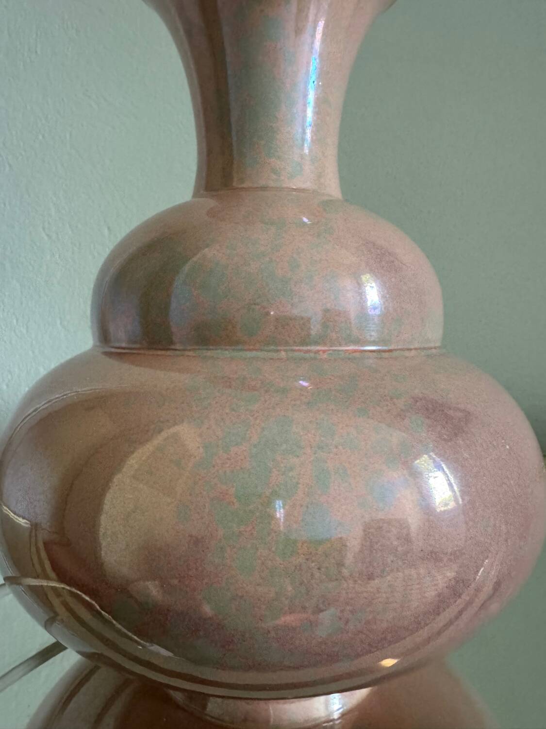 Charolles earthenware lamp from the 80s
