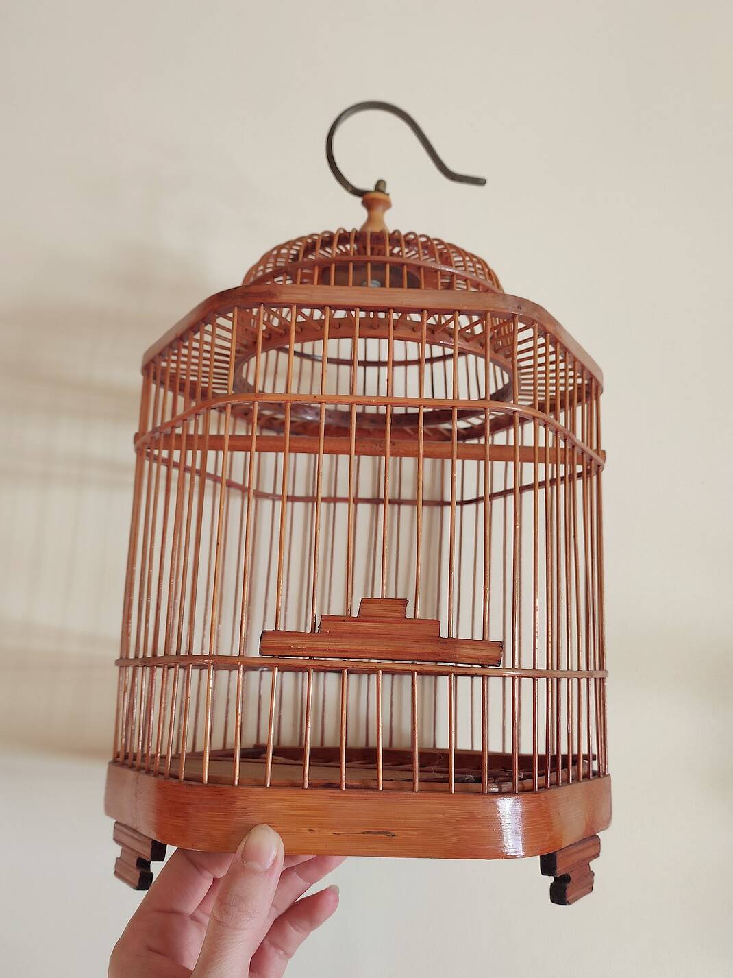 Decorative bamboo bird cage