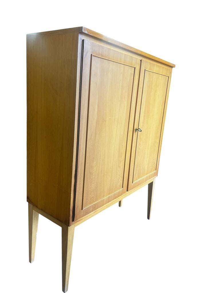 Vintage shallow wooden armoire / WK Môbel armoire