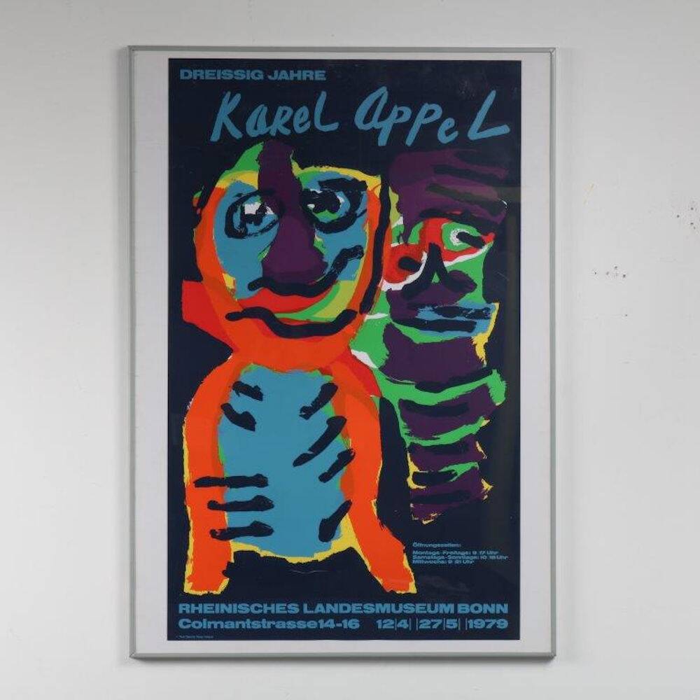 Karel Appel Silk Screen for the Rheinisches Landesmuseum Bonn, Germany, 1979