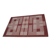 Midcentury Geometric Carpet / Rug, 1950s