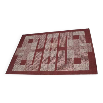 Tapis géométrique du milieu du siècle / Tapis, années 1950