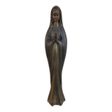 65cm solid bronze holy virgin statue