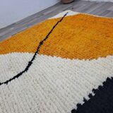 Handmade natural Berber rug 3x2 m