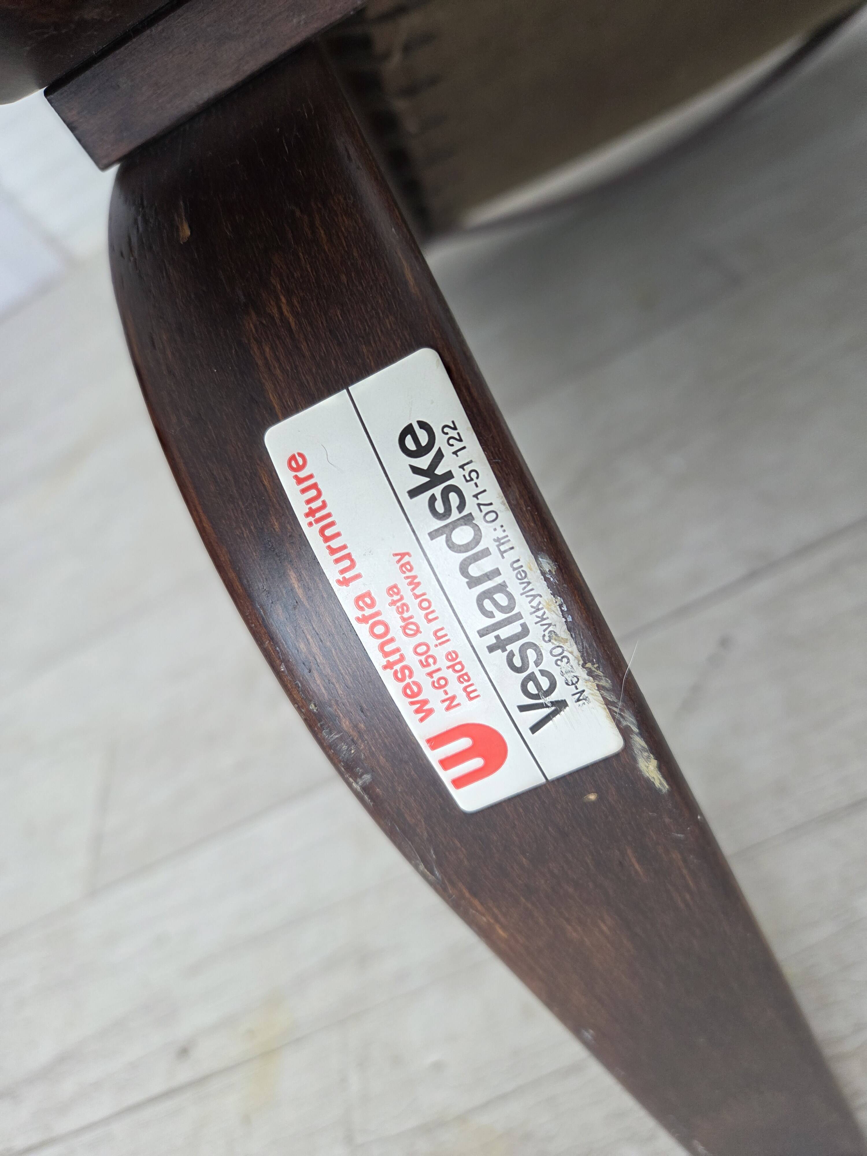 Années 1970, design norvégien par Ingmar Relling, fauteuil, modèle "Siesta".