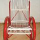 Rattan rocking chair Rohe Noordwolde, années 1970