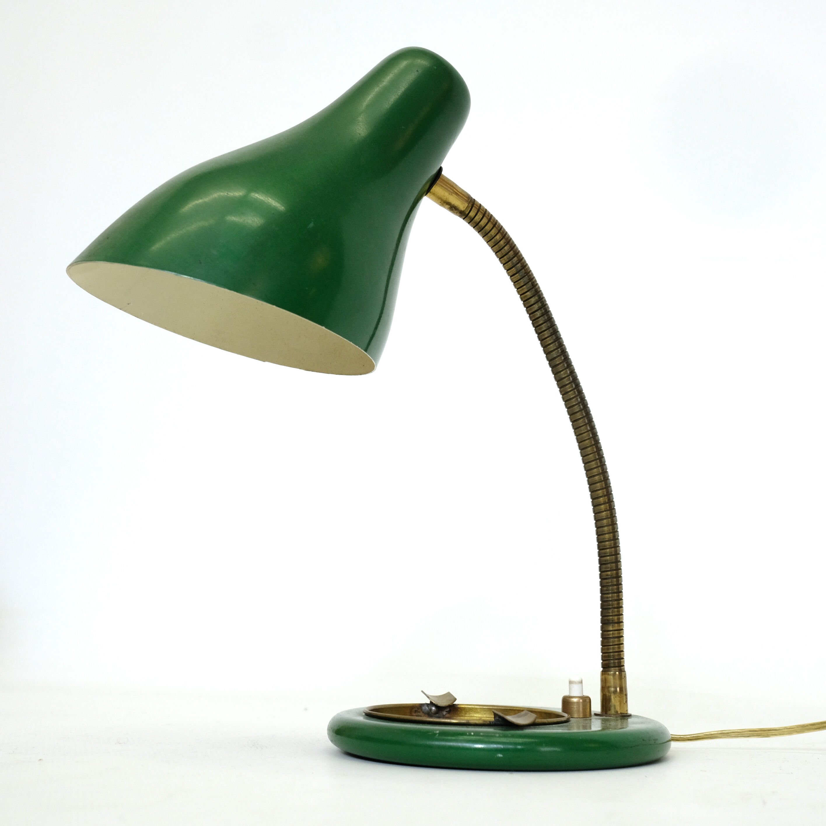 Green and gold lamp from the 50s.