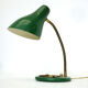 Lampe vert et or des années 50