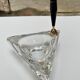 Crystal ashtray/pen holder signed DAUM
