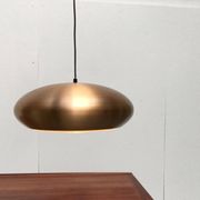 Large suspended copper lamp from mid-century Germany by Goldkant Leuchten.