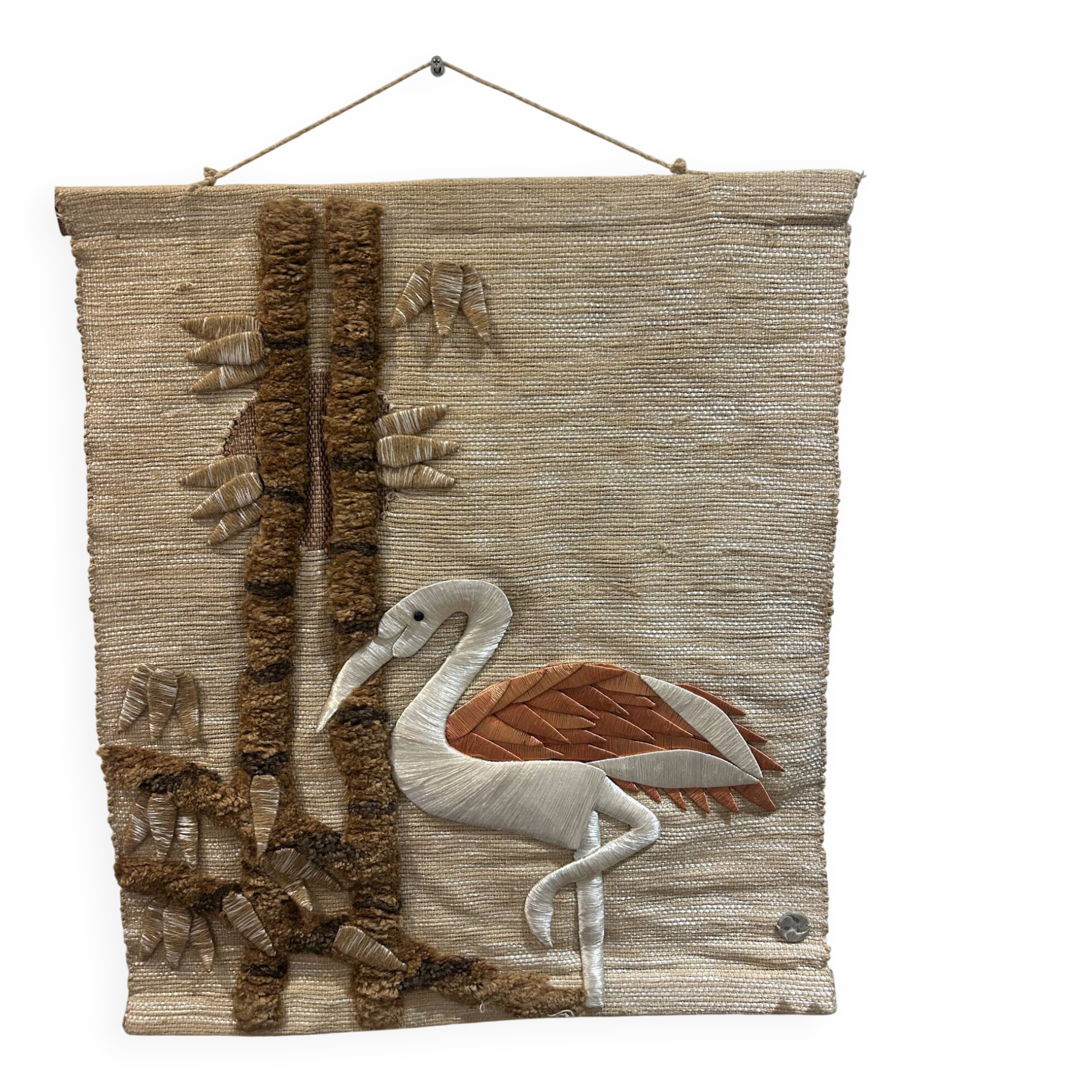 1970s tapestry in wool and silk