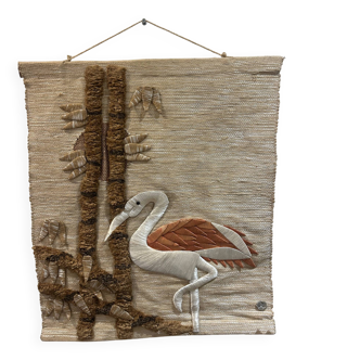 1970s tapestry in wool and silk