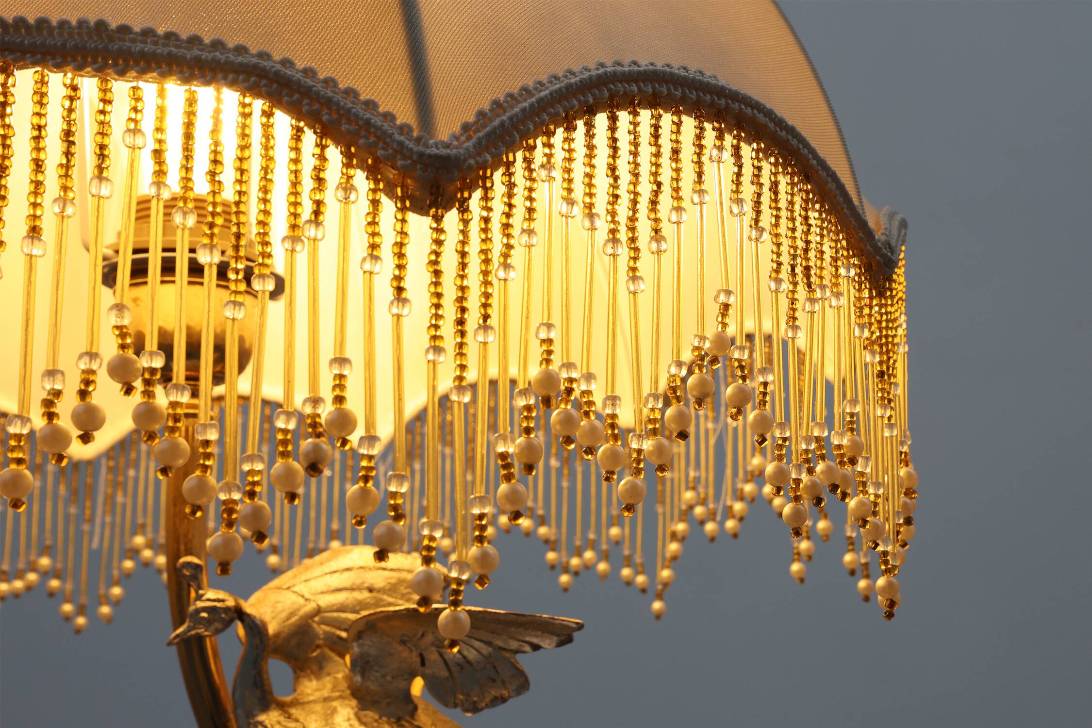 Lampe de table de style régence théâtrale d'Hollywood par Galeotti, Italie, années 1970.